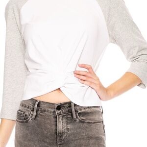 T Alexander Wang twist front baseball tee
